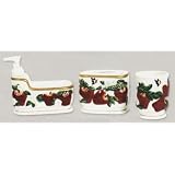 APPLE 3-D Ceramic Bathroom Bath Accessories Set NEW! by KKM-Apple