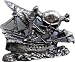 Mens Pirate Ship Skull Metal Belt Buckle
