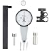 Mitutoyo 513-282GT Dial Test Indicator, Full Set, Parallel Type, 0.375" Stem Dia., White Dial, 0-15-0 Reading, 1.575" Dial Dia., 0-0.03" Range, 0.0005" Graduation, +/-0.0005" Accuracy
