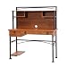 Antigua Computer Desk with Hutch - Colonial Maple