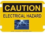 10 x 14 Photo Realistic Caution Signs- Electrical Hazard
