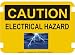 10 x 14 Photo Realistic Caution Signs- Electrical Hazard