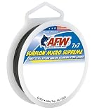 American Fishing Wire Surflon Micro Supreme Nylon Coated 7x7 Stainless Steel Leader Wire, Black Color, 26 Pound Test, 5-Meter