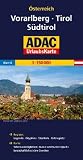 ADAC UrlaubsKarte &Ouml;sterreich Blatt 6: Vorarlberg, Tirol, S&uuml;dtirol 1 : 150 000: Vom Bodensee bis zum Tegernsee und von Chur bis Bozen - Mit .. - Nationalparks landschaftlich sch&ouml;ne Strecken - ADAC Kartografie