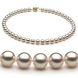 White 7.5-8mm AAAA Japanese Akoya Pearl Necklace 36 inch Rope Length