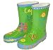 paint your own funky green wellies size: 10-11
