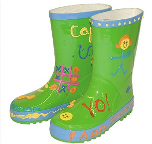 Buy paint your own funky green wellies for kids - size: 8-9 online at Discounted New and Used prices. Delivered to your door with Off-The-Bookshelf.