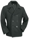 Surplus Pea Coat Marine Caban Jacke, Größe L, schwarz Surplus Pea Coat Marine Caban Jacke, Größe L, schwarz