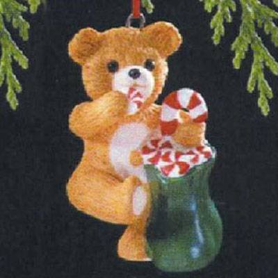 Porcelain Bear 7th in Series 1989 Hallmark Ornament QX4615