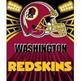 Washington Redskins Light Weight Fleece NFL Blanket (Shadow Series) (50'x60')