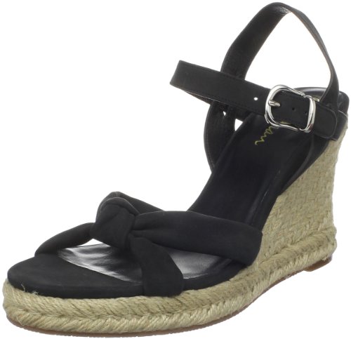 Cole Haan Women's Air Cynthia Det Sand Espadrille,Black Nubuck,10 B US