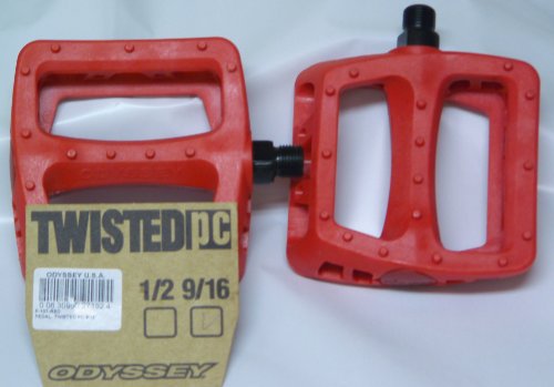 Odyssey Red Limted Edition Twisted PC 9/16 Platform Pedals