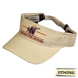 NCAA VISOR HAT NORTHWESTERN STATE DEMONS WHITE COTTON