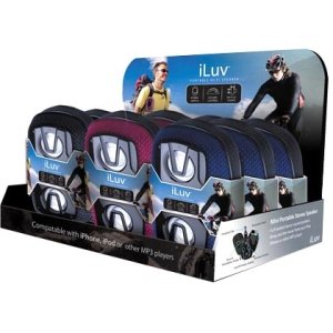 New Iluv ISP120BBP Speaker System Black Blue Pink Ipod Support 9 Packaged Quantity Practical New Iluv ISP120BBP Speaker System Black Blue Pink Ipod Support 9 Packaged Quantity Practical