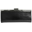 Mundi Patent Leather Clip-top Clutch