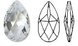 Swarovski Spectra Crystal Peardrop 28 mm #8290-8721-28 Set of 100pc