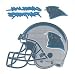 Carolina Panthers 5 x 5 Reusable Static Window Cling