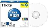 That's CD-R�ǡ����� 700MB 48��® 10�祹��ॱ���� �ץ�󥿥֥� �� CDR80WPY10SV