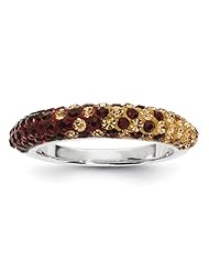 Sterling Silver Swarovski Elements Tallahassee Spirit Domed Ring