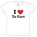 I Heart To Fart Ladies T-Shirt