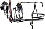 Tough-1 Miniature Leather Driving Harness