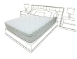 Eco Friendly Memory Foam with Spring Mattress Tea Leaf Classic King Size 13inches Height Bamboo Fabric Castor Bean Oil Based Bio Foam