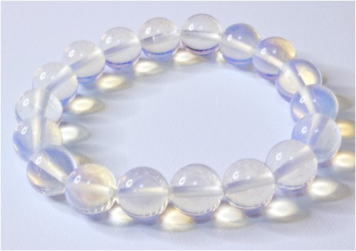 オパール （人工石） 10mm ブレスレット 蛋白石