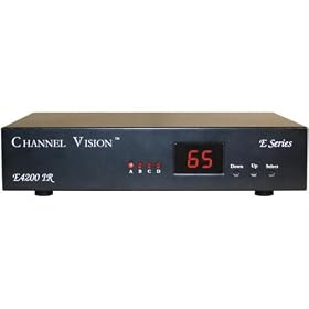 Channel Vision Digital Modulator with Built-In IR Engine and LED Channel Display - 4 input by Channel Vision