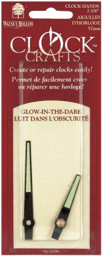 Walnut Hollow Clock Hands, 2-3/4-Inch and 1-7/8-Inch, Glow in The Dark by Walnut Hollow