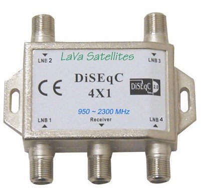 Lava Diseqc 4x1 Switch for FTA Receiver Lava Diseqc 4x1 Switch for FTA Receiver