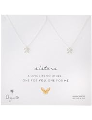 Dogeared "One For You One For Me" Sisters Little Bow Sterling Silver Necklace, 18