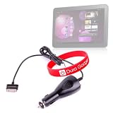 DURAGADGET Car Charger For Samsung Galaxy Tab 10.1 (2 amp) + DURAGADGET Tech Band