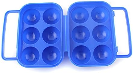 Topunion Outdoor Picnic Portable Plastic Egg Cartons Portable Plastic Egg Carton Egg Storag for Camping Picnic Color Random (6 Grid)