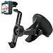 ChargerCity Exclusive Garmin Nuvi 1100 1200 1250 1260 1260T 1270 1270T 1290 1290T 1300 1350 1350T 1370 1370T 1390 1390T T W GPS Windshield Suction Cup Mount + Bracket Cradle unit kit **with ChargerCity direct warranty** (Compare to 010-11305-00)