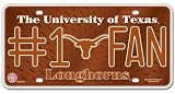 Texas Longhorns License Plate - #1 Fan