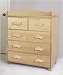 Natural Wooden Birch 5-Drawer Chest