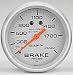 Automotive : Autometer Silver Face LFGs Brake Pressure Gauge; 0-200 PSI; 2.625 in.;