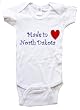 MADE IN NORTH DAKOTA - NORTH DAKOTA BABY - State-series - White, Blue or Pink Onesie / Baby T-shirt