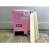 Mini Disposable Manicure Nail File 4"(L) x 5/8"(W) x 1/16" White Grit 100/100 (100pcs/bag)