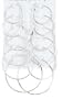 Circle - Fashion Hoop Earrings Set of 6 Pairs in Graduated Sizes - Silver