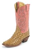 Women's Justin 11" Flexible Comfort Ostrich Pull On Western Cowboy Boots