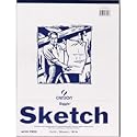 Canson Biggie Sketch Paper Pads 9in x 12in, top tape, 50 sheets