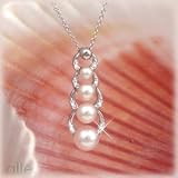 14K Graduating Pearl & Diamond Pendant