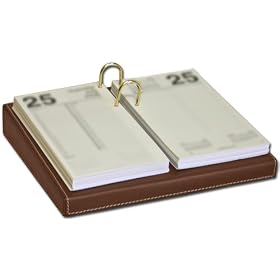 Rustic Genuine Leather Executive 4.5x8 Calender Holder