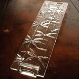 BAMBOO DESIGN TRAY - CRYSTAL BAMBOO DESIGN TRAY