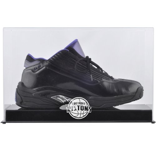 Mounted Memories Detroit Pistons Team Logo Basketball Shoe Display Case