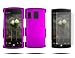 ( 2 Piece Combo Pack) Fortress Brand Rubber PURPLE, Textured Hard Cover Faceplate, (Snap on Protector Case)+ Crystal Clear Invisible Shield Screen Protector For Kyocera M6000, Sanyo Zio (metropcs & Cricket) Plus Bear Charm.