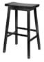 Winsome Wood Saddle Seat 29-Inch Bar Stool, Black