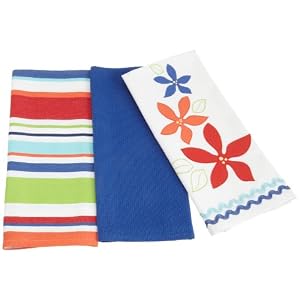 DII Beach Party Dishtowel, Set of 3 by Design Imports