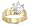 CZ Solitaire Engagement Ring 14k Yellow Gold Cubic Zirconia 2.00 Carat, Size 5